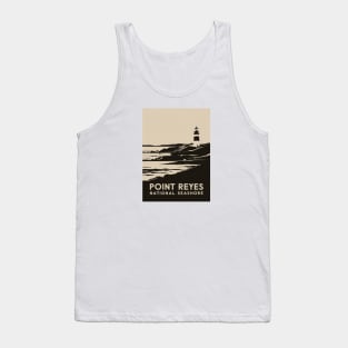 Point Reyes National Seashore Retro Travel Poster Tank Top